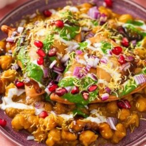 SAMOSA WITH CHANA CHAAT